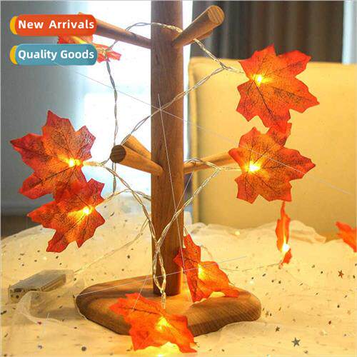 LED fabric simulation maple leaf string lights Harvest Thank
