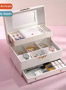 mple jewelry box mirror Europe-Korean jewelry organizer mult