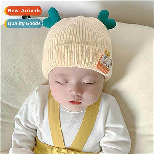Baby hat winter cute newborn baby baby wool cap fall winter