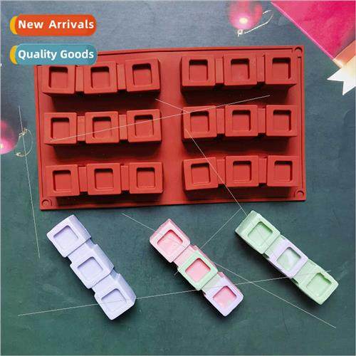 licone 6-link Triple Concave Square 204 Cake Chocolate Jelly