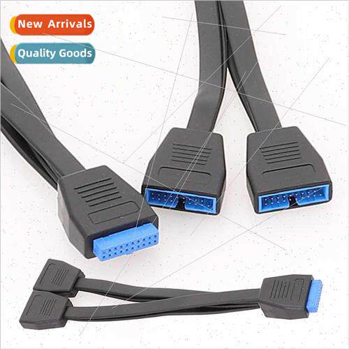Computer motherboard USB3.0 extension cable 19-pin 1 in 2 20
