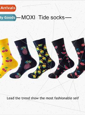 Socks Men mid-calf socks watermelon men women couples tide s