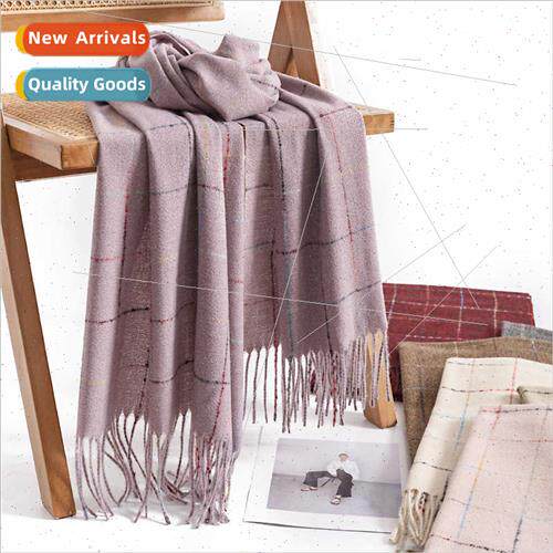 Winter plaid scarf female Korean  commuter cold scarf plus l