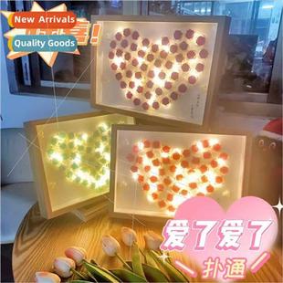 rose photo Tanabata DIY light velvet night handmade frame