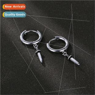 new earrings Europe ear dagger Tanium buckle steel