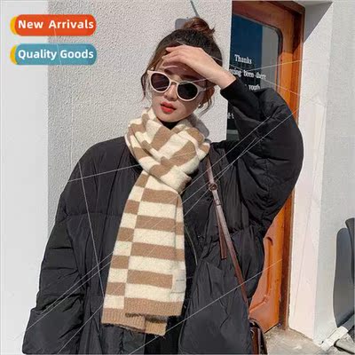 2021 autumn winter new knted wool scarf female Korean  sweet