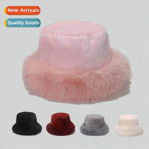 Korean  debutante imation mink hair basin cap female winter