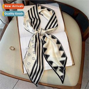 scarf women thin new neckerchief rhombus warm 2021 winter
