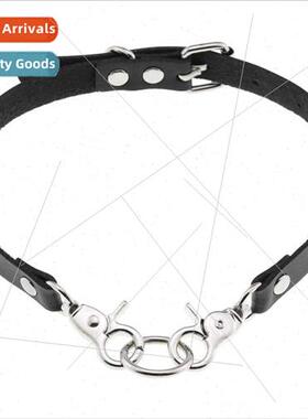 New PU leather chain buckle collar fashion belt buckle neckl
