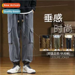 Men pants spring fall new black sweatpants men loose casual
