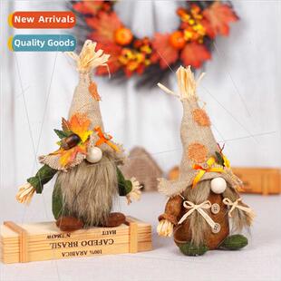 New Harvest Gnome Scarecrow Faceless Doll Elderly Decoratio