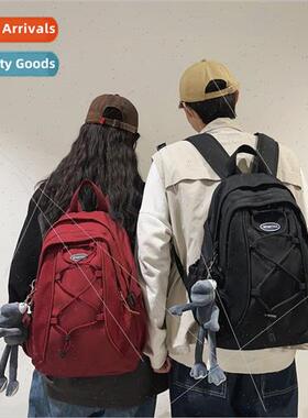 schoolbag boys elementary students ins tide cool pure color