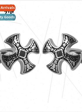 Famous handsome cross Roman vintage cufflinks men French but