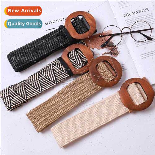 Cotton linen weaving Mori skirt belt fashion versatile Arts
