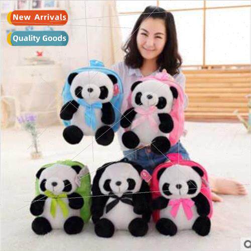 Panda backpack plush toy panda children schoolbag backpack g