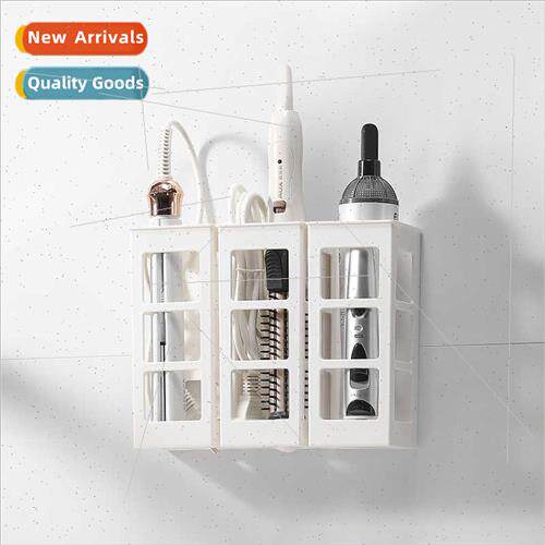 Hairdressing tool organizer curling iron ware storage shelf