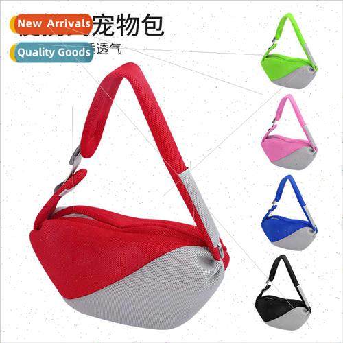 New portable pocket dog diagonal cross out pet bag dog shoul