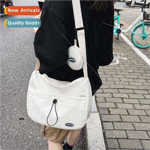 Japan ins large capacy gyoza bag female drawstring canvas ba