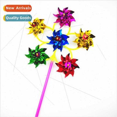 x rounds sequin windmill colorful plastic colorful tradional