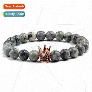 Black Bracelet Frosted Whe Vol Stone Turquoise Bead