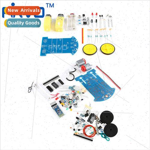 D2-1/2 5 6 Intelligent tracking trolley k Black whe line ide