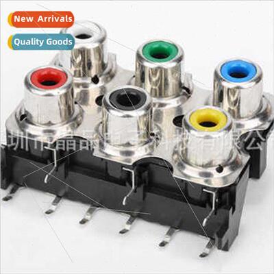 AV coaxial socket Lotus socket AV6-8 4-13DA audio socket vid