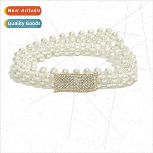 Pear Fashion Pearl Waist Chain Ladies Dress Sweet Women Stch