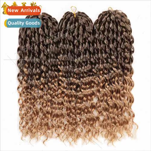 16 Inch Long Curly Loose Deep Crochet Hair African Wig Cryog