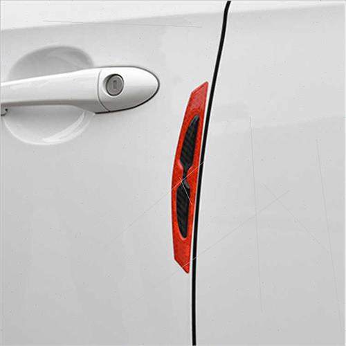 Car door side bumper carbon fiber reflective stickers bumper