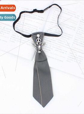 shirt tie Korean no tie wear small pieces 适用TS207