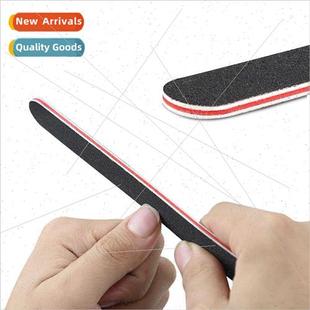 SRectangular Toenail Thwart Red Polish Black Nail Stri Heart