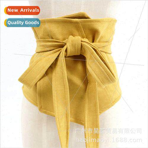 Fashion suede women shirt lining dress straps irregular wide