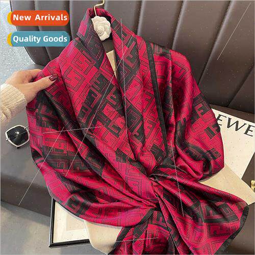 Autumn winter new silk scarf female spring summer new scarf