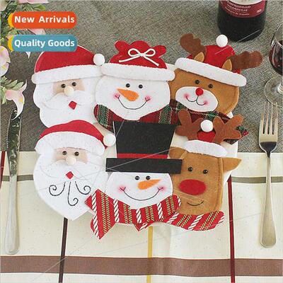 New Christmas knife k set elderly knife k bag table decorati