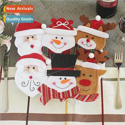 New Christmas knife k set elderly knife k bag table decorati