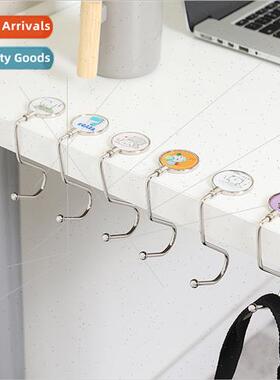 Hooks removable office desk side students hanging bags artif