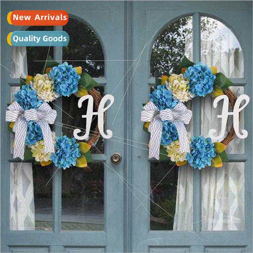 2023 Flower Dead Branch Bow Hydrangea Wreath Wedding Arrange