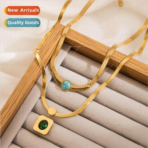 Europe ins women fashion hundred new necklace stainless stee
