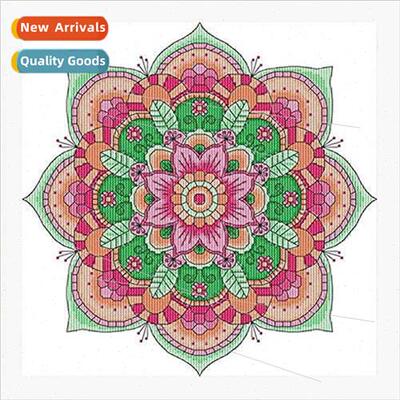 HEmbroidery New DIY Totem Floral Full Embroidery Thread Embr