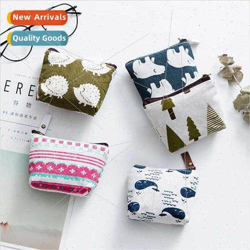 Scandinavian handbag triangle e coin purse coin purse cotton