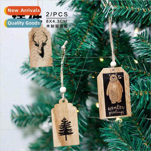 Christmas decorations christmas e pendant wooden diy printed