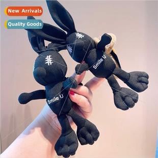 rabb head doll back band hair ears long black cartoon retro