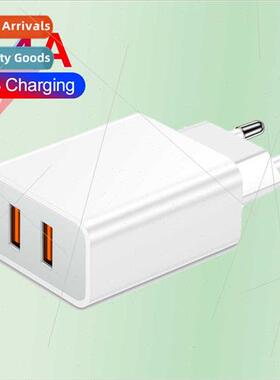 QC3.0 Dual USB cell phone charger  2.4A 2-port charger US