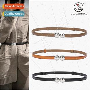 ball belt fashion versati buckle ladies Adjustable thin