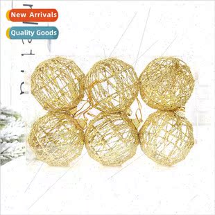 PVC Balls Boxed Gold Skeleton Christmas Dust Wire