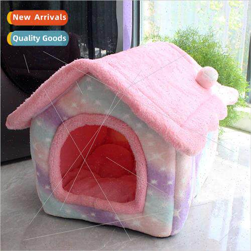 Dog kennel cat kennel dog house winter warm nest foldable pe
