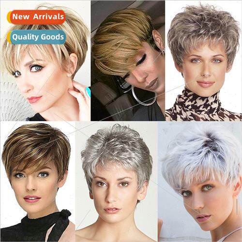 New wig Europe fashion dyeing  big wave long curly hair chem