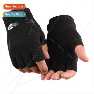 half finger gloves Autumn down warm not fleece winter