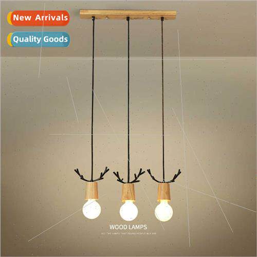 American creative chandelier log lamp antler lamp dining roo