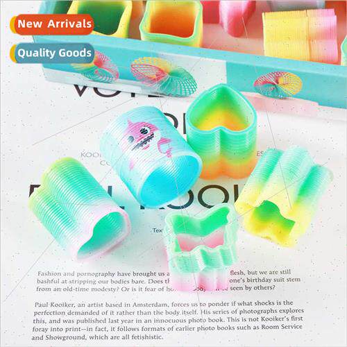 Creative rainbow circle gift plastic spring circle children
